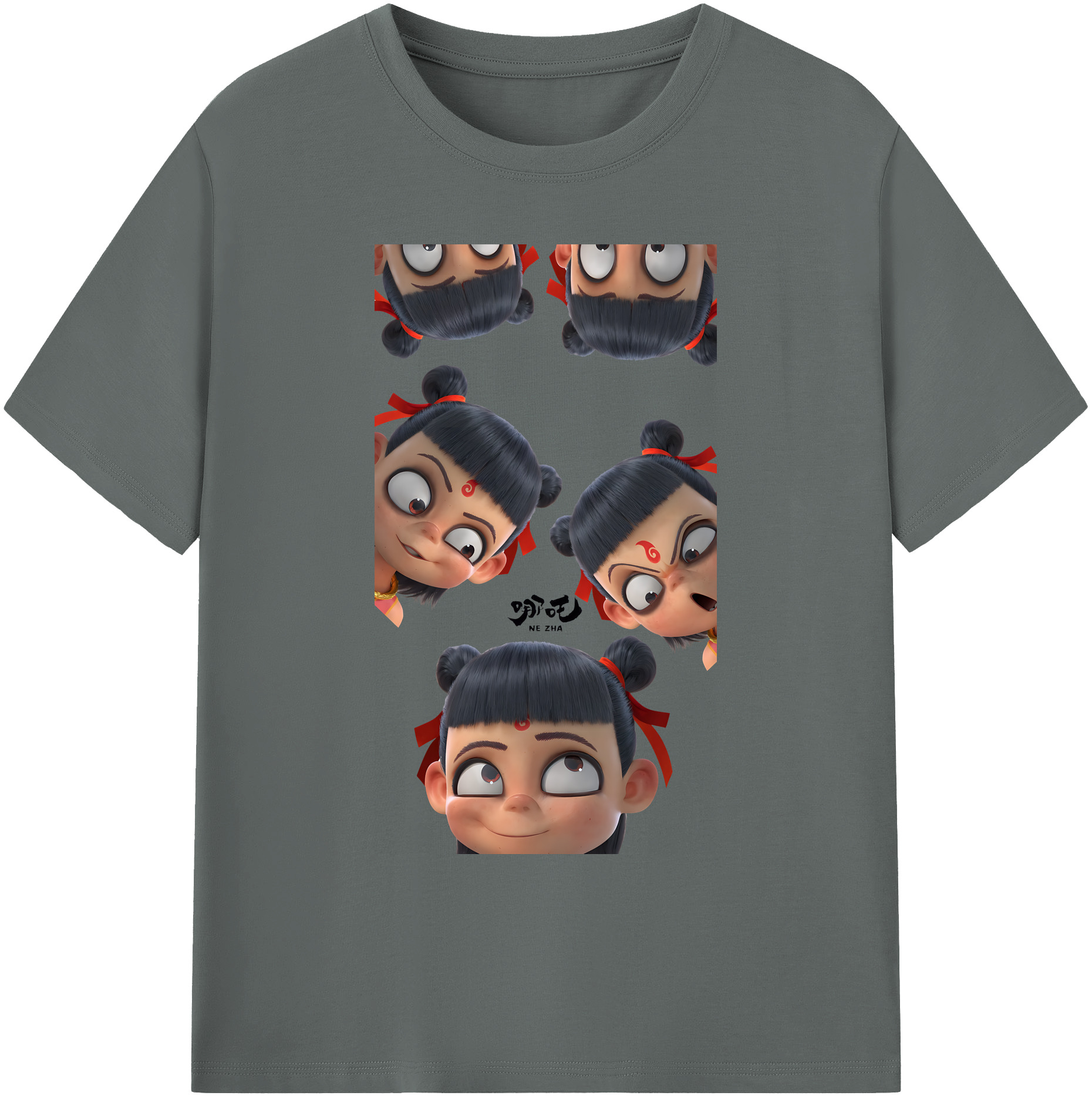 （画像用） Ne Zha 2 ナタ 魔童の大暴れ 綿100％ メンズ半袖Tシャツ｜肌触りやわらか＆通気性